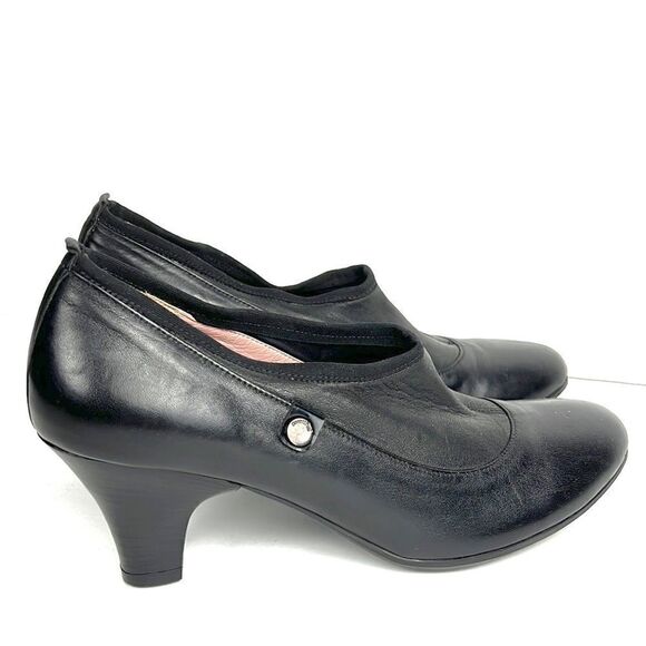 BEAUTIFIIL Israel Black Leather Pump - Picture 3 of 12